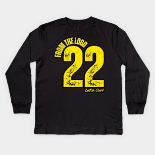 From the logo 22 caitlin clark Kids Long Sleeve T-Shirt